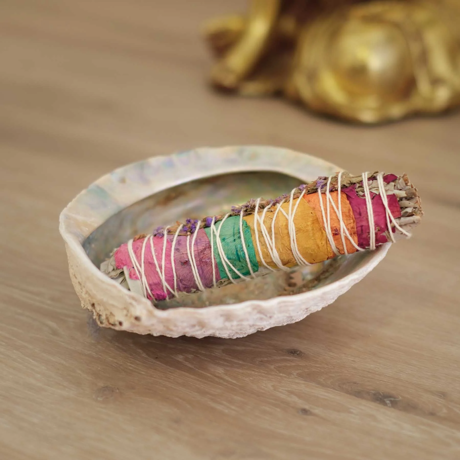 3 stuks Natuurlijke Witte salie bundel stick - 7 chakra´s- wierook - handgemaakt in Frankrijk - harmoniseer de energie 3x11cm