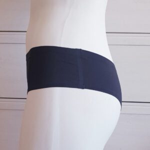 Set van 2 stuks Italiaanse ZWART onzichtbare Braziliaanse dames slip, Maat M