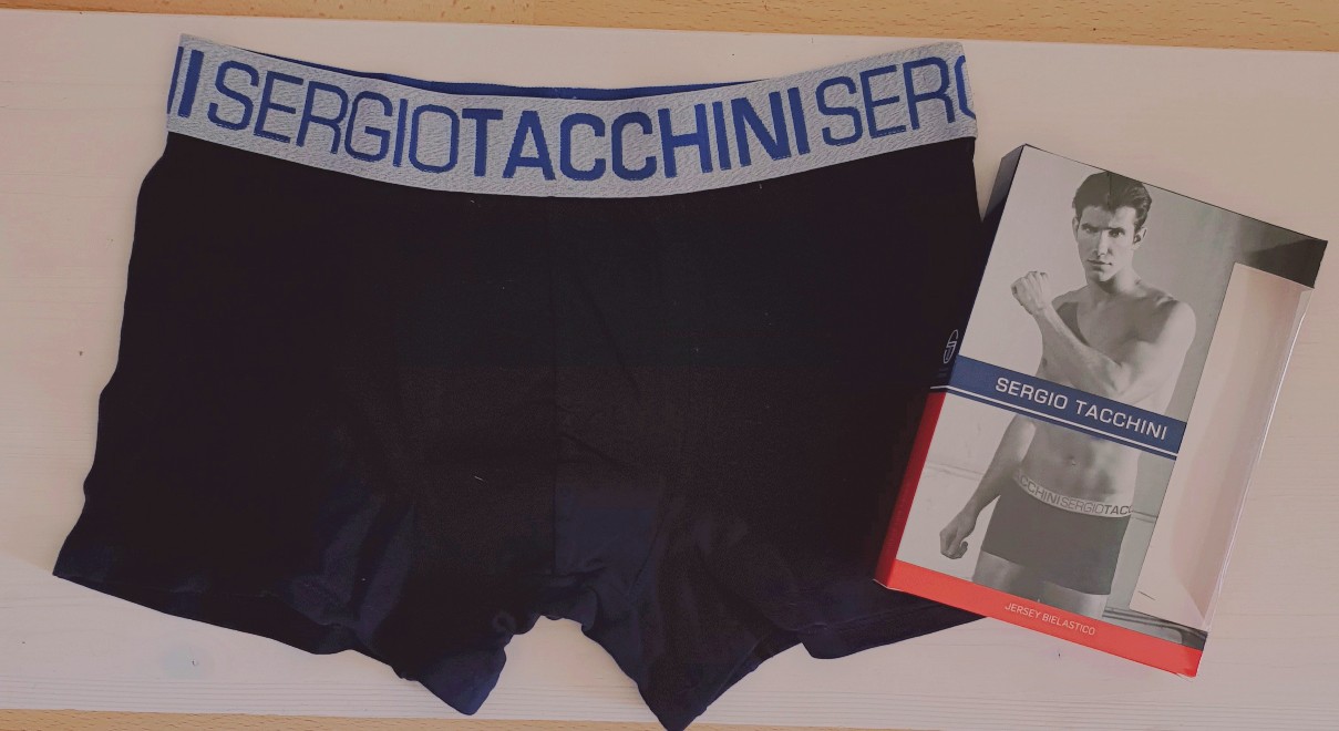 Sergio Tacchini Set van 2 stuks katoenen boxer BLAUW en ZWART voor mannen heren, Maat S 4