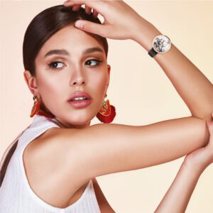 Temptation Dames horloge met kunstleer band, waterdicht