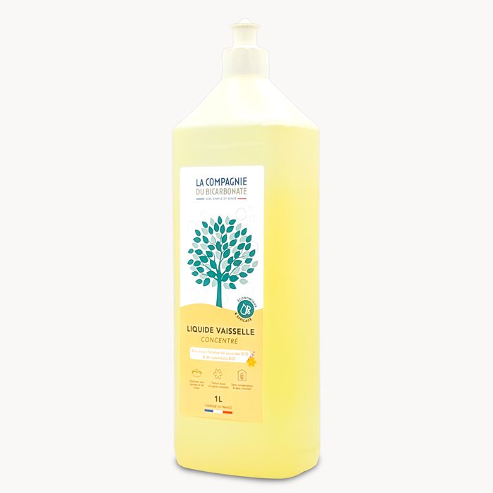 Biologisch Geconcentreerd Marseille afwasmiddel met biologische calendula water en verbana - 1L - Afbeelding 4