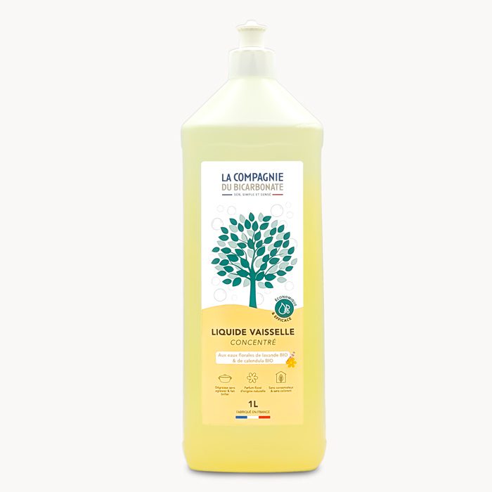 Biologisch Geconcentreerd Marseille  afwasmiddel met biologische calendula water en verbana - 1L