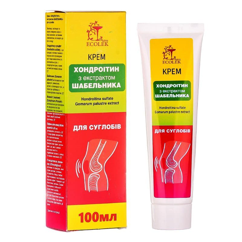 Gewrichtscrème - Chondroïtine met zevenblad palmextract - smeerwortel - vermindert gewricht pijn en stijve spieren  100 ml