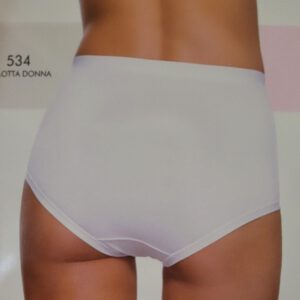 Set van 2 stuks Katoenen dames slip in WIT met kant en hoge talie maat 3XL-8