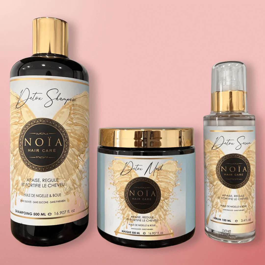 Noia professionele en luxe Detox haar serum - haar olie - komijn zaad olie - modder - ontgift vet haar 100ml