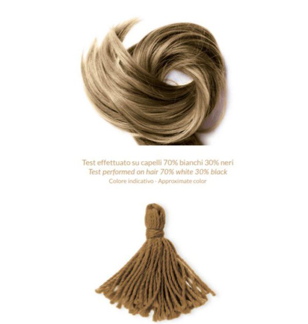 Phitofilos biologische haar henna verf poeder, DONKER BLOND (Biondo  Scuro) kleur, 100g