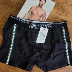 Enrico Coveri set van 3 stuks katoenen heren boxer in kleuren Blauw - Zwart - Wit of Grijs MAAT M