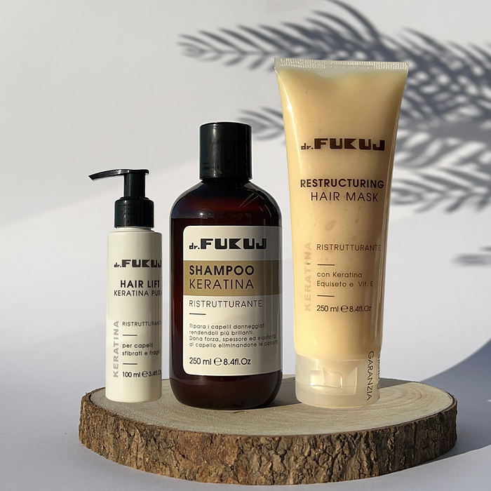 Italiaanse herstructureerde shampoo met keratine - beschadigd haar - volume - structuur van haar 250ml - Afbeelding 2