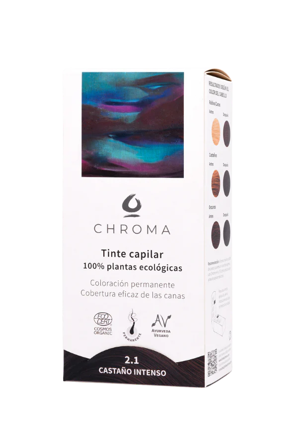 Biologische haar kleuring - henna poeder - kruiden - INTENSE BRUIN 2.1 - natuurlijke verf - handschoenen en muts - Afbeelding 5