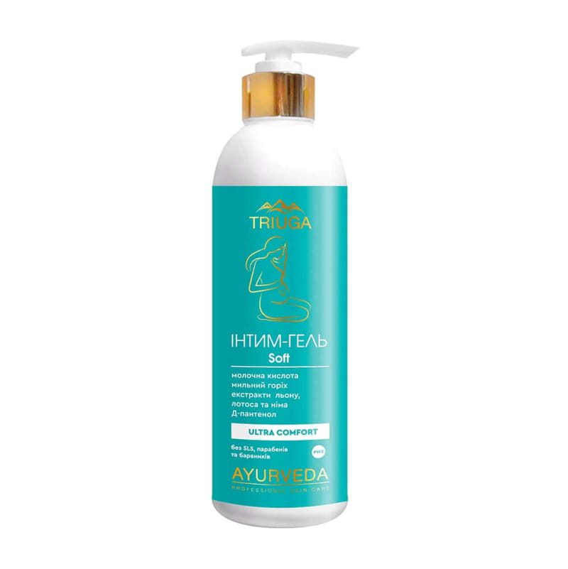 Ayurveda biologische Zachte Intieme was gel voor zwangere en moeders - lotus en lijnzaad - 300ml