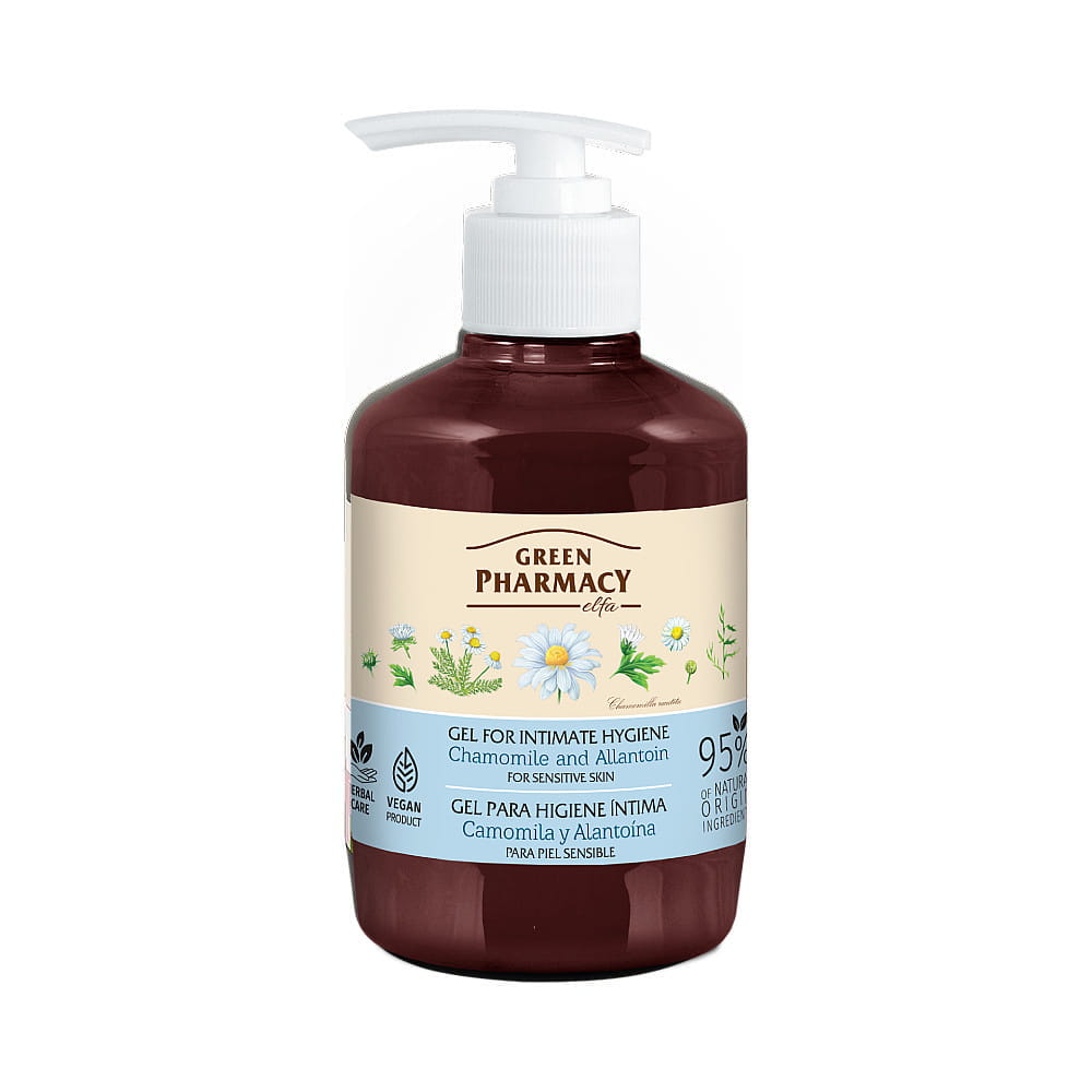 Puur natuurlijk Gel voor intieme hygiëne - Kamille en allantoïne - respecteert de huid 370ml