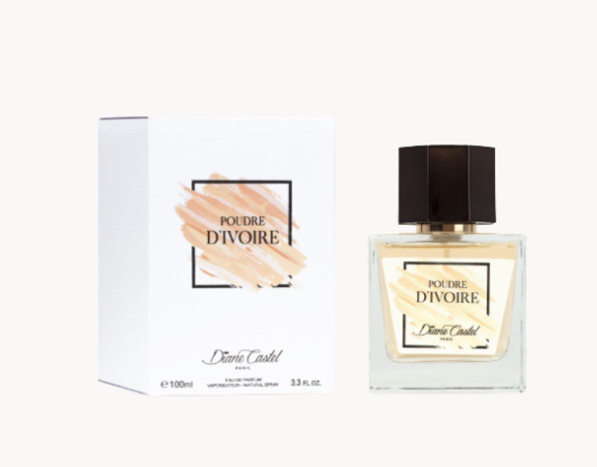 Franse unisex Eau De Parfum IVOOR POEDER - luchtig geur  - petitgraan- puurheid - sinas en bergamot 100ml