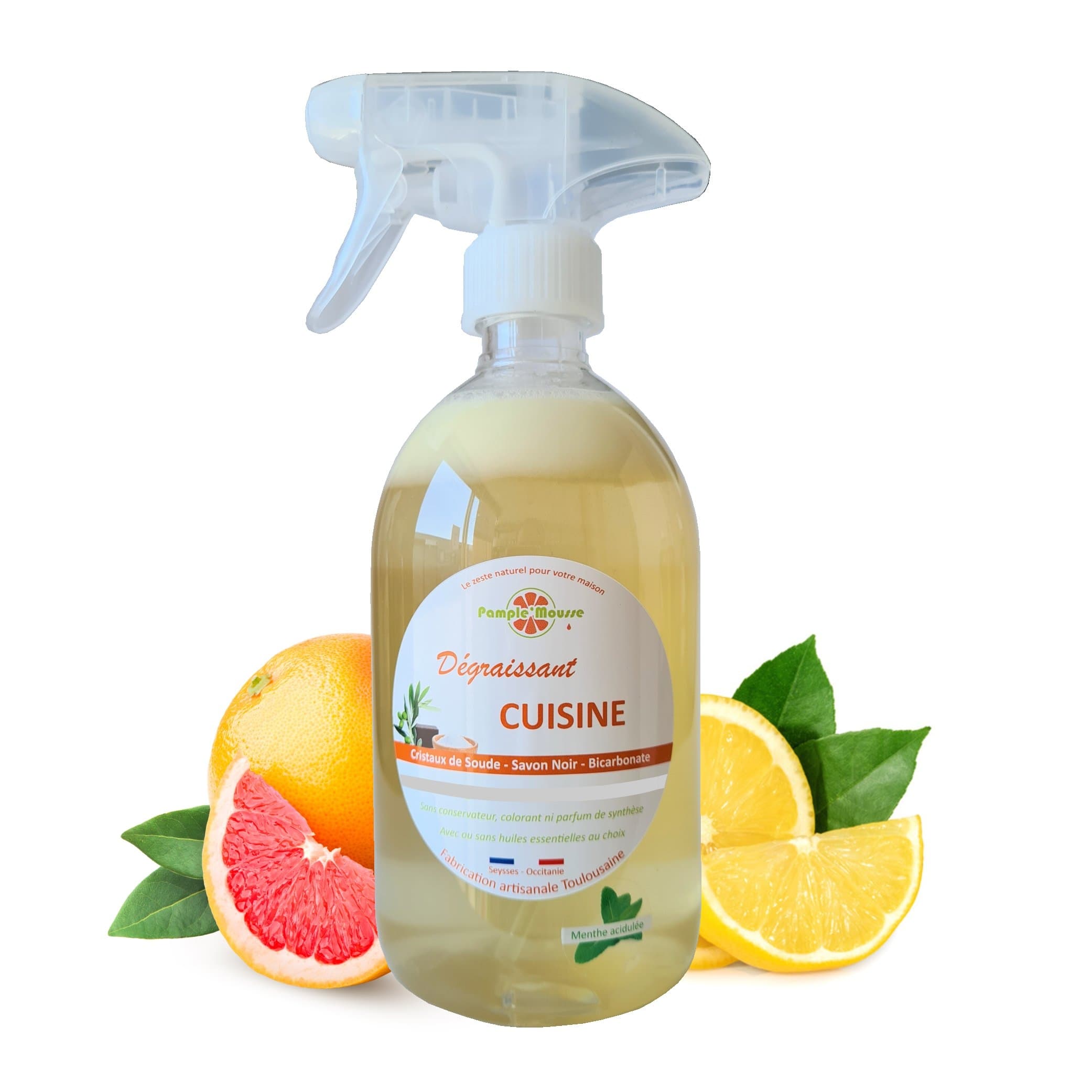 100% Plantaardige Marseille keuken spray reiniger SINAS- reinigt - ontvet - Marseille zeep 500ml
