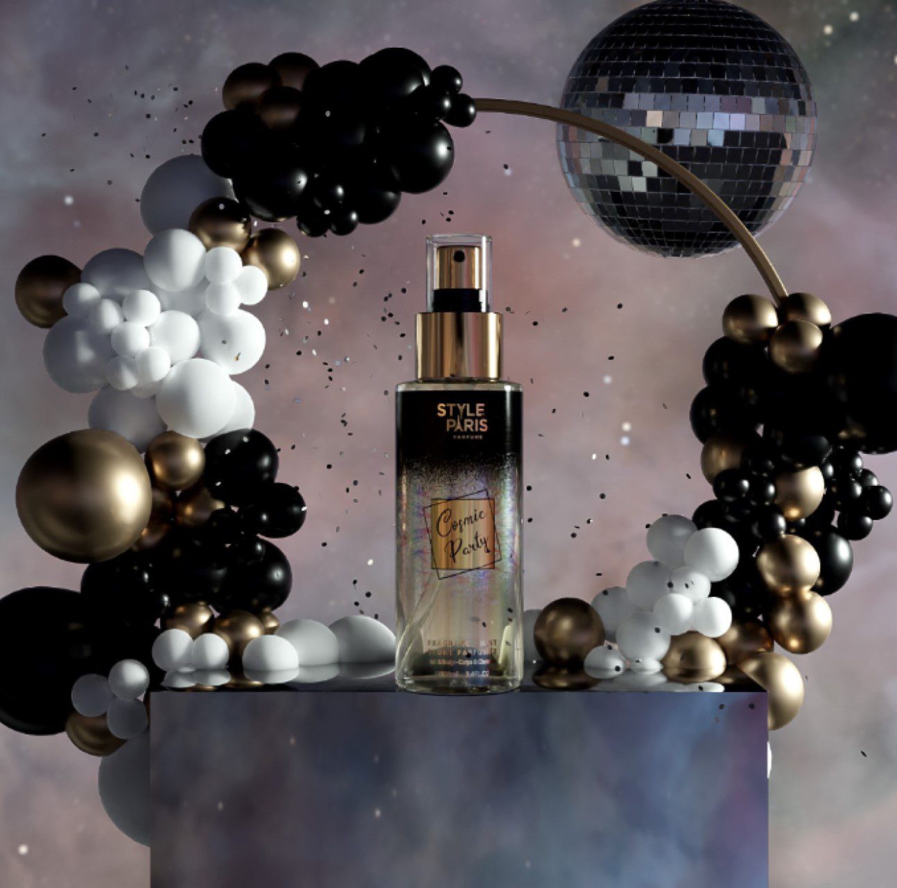 Franse dames Lichaam en Haar spray COSMIC PARTY - Jasmijn - musk - 100ml