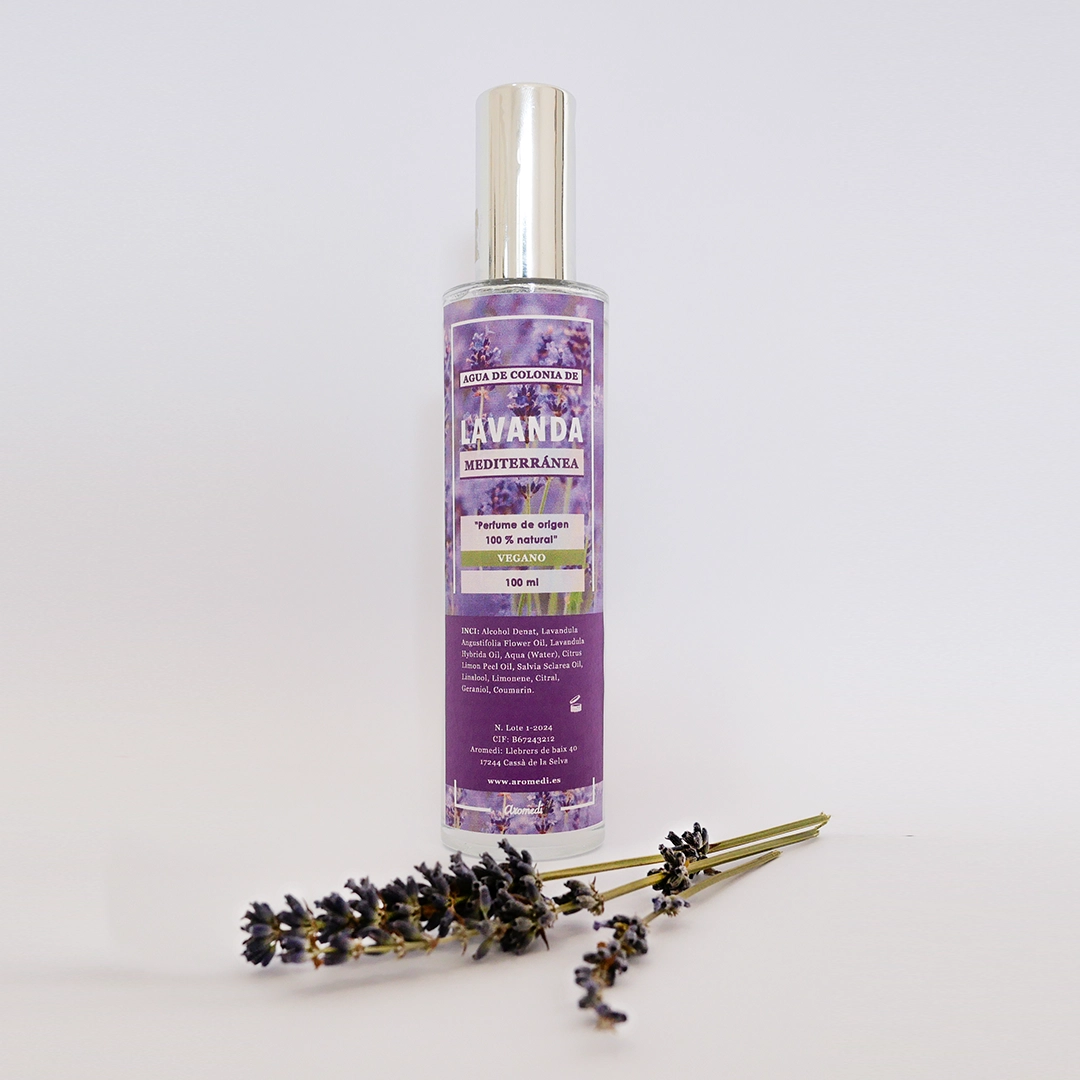 Natuurlijke lavendel eau de cologne - pure lavendelessentie - citrus - geranium en salie 100ml