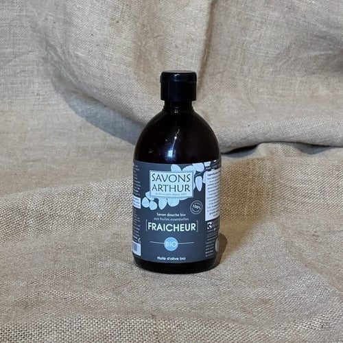 Biologische Marseille FRIS Douchezeep voor delicate huid - lichaam - haar - eucalyptus - citroen - munt 500ml