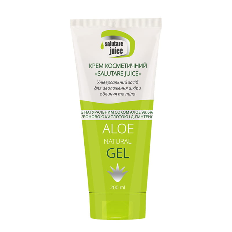 Natuurlijke Cream-Gel Aloë - hyalronzuur -  D-panthenol - after sun - verkoelt en hersteld de huid 200ml