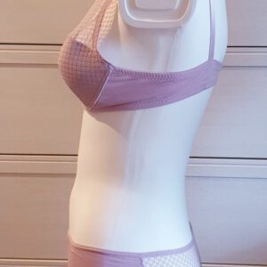 Italiaanse katoenen lingerie set in LILA,  M - 75B