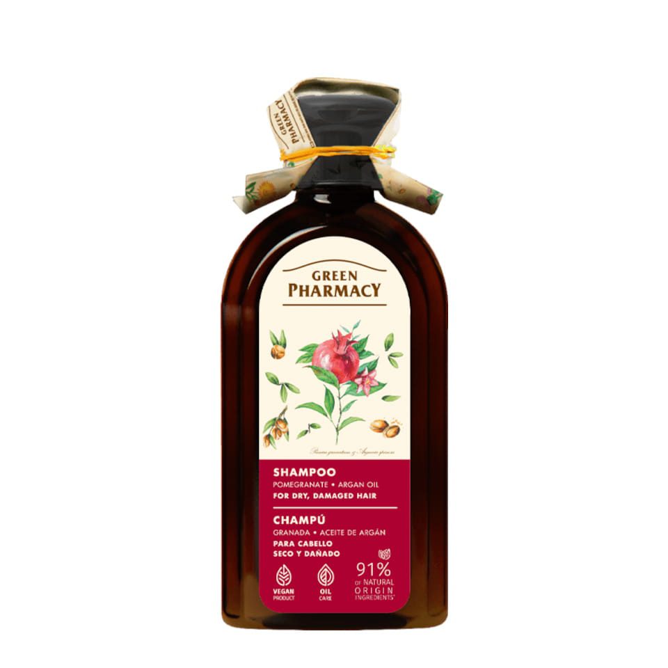 Natuurlijk Shampoo voor Droog en beschadigd haar Haar Granaatappel 350ml