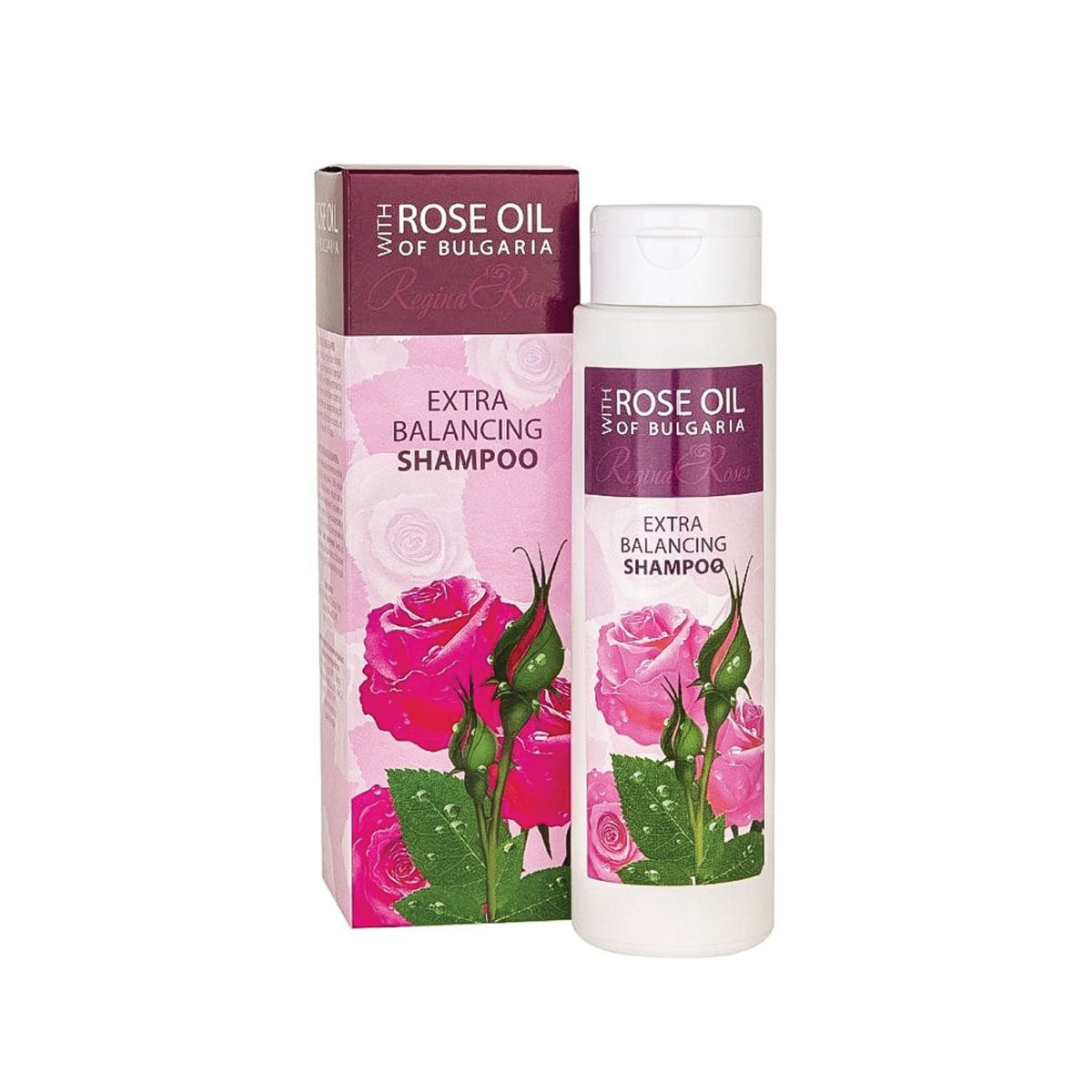 Natuurlijke luxe verzachtende shampoo met puur Bulgaarse rozen olie - proteïnen - zeer mild shampoo 230ml