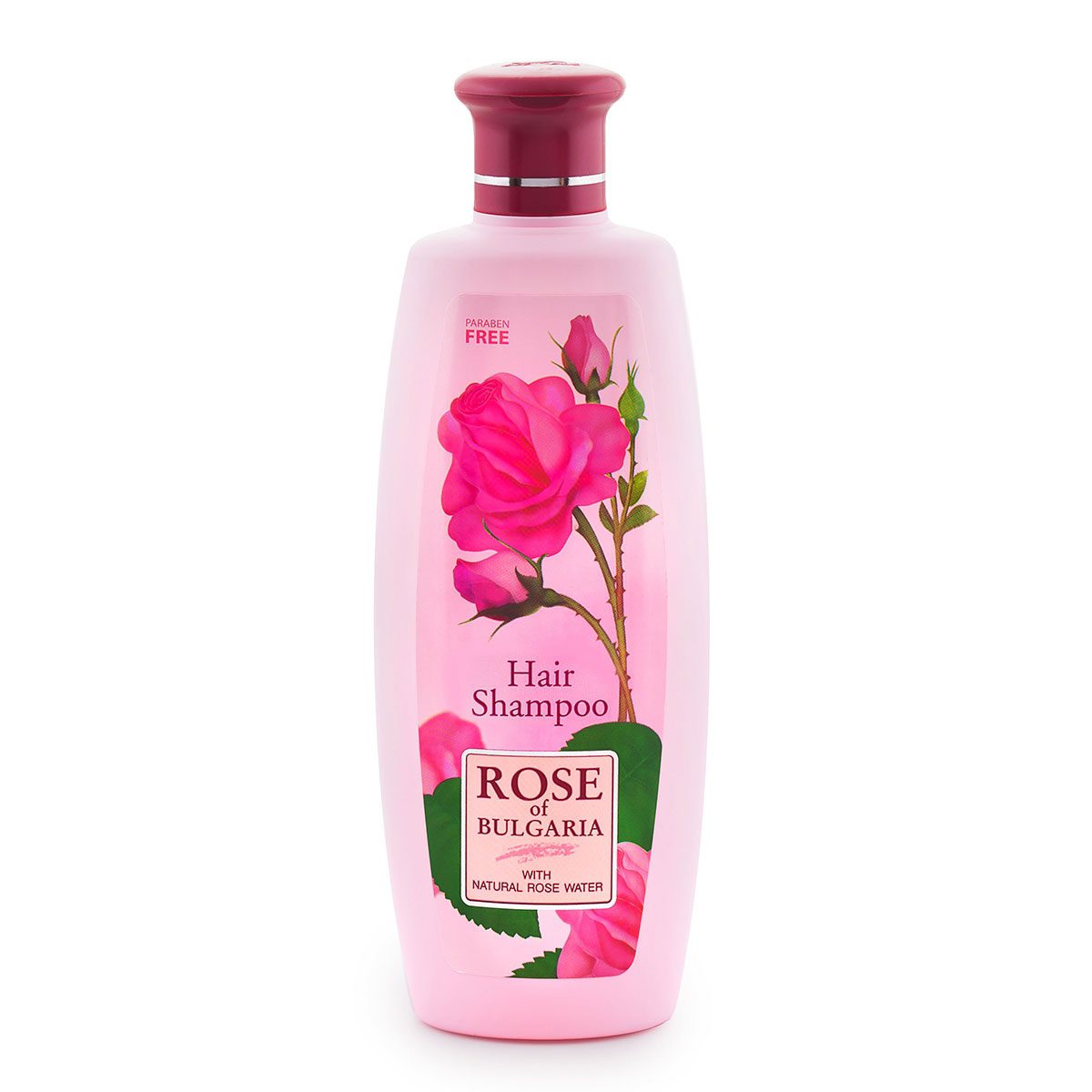 Luxe Bulgaarse rozen shampoo met rozenwater en D panthenol - verzachtende stoffen - zacht en geurend haar 330ml