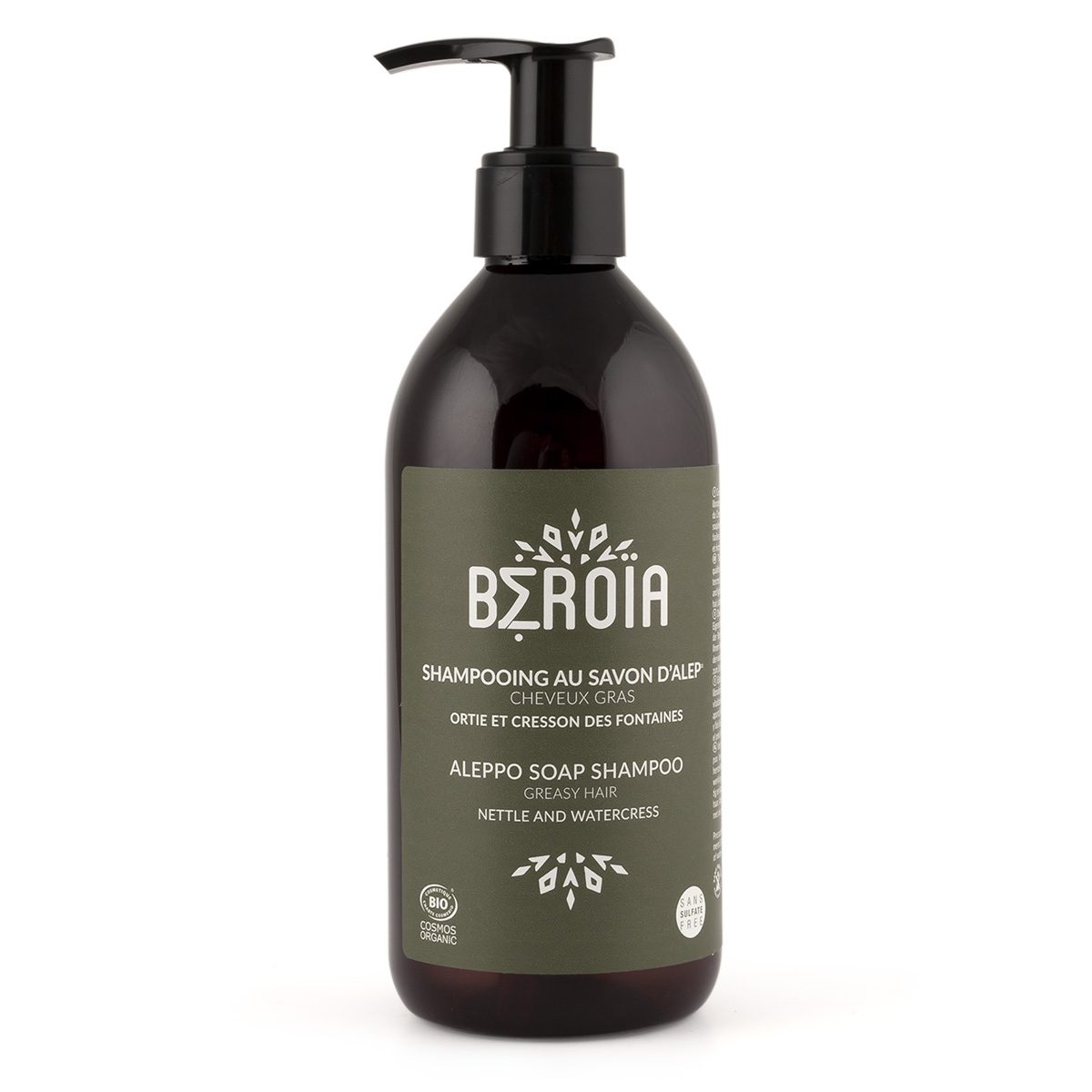 Cosmos gecertificeerd Biologisch Aleppo zeep shampoo en conditioner voor vet haar - laurierbessen - Brandnetel - antibacteriële en schimmelwerende eigenschappen 300ml - Afbeelding 2