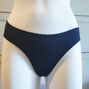 Set van 2 stuks Intimidea Italiaanse slip in ZWART kleur van microfiber, stretch Maat M/L