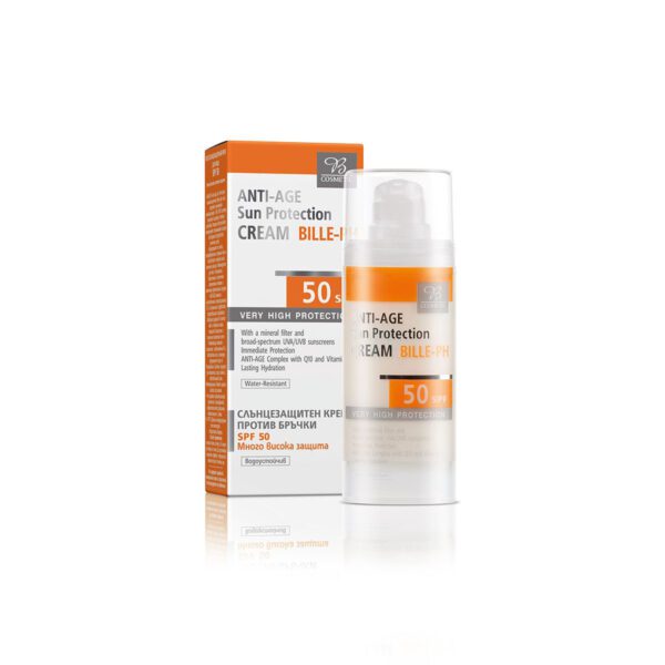 Anti-age minerale zonnebrand crème - verjongt en beschermt gevoelige huid spf 50, 30ml