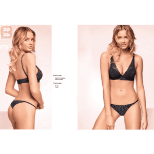 Mooi lingerie set in BLAUW kleur met STRING, 75B, M